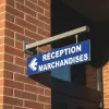 Panneau Réception Marchandises Flèche Gauche | Signalétique Entreprise