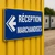 Panneau Réception Marchandises Flèche Gauche | Signalétique Entreprise