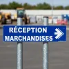 Panneau Réception marchandises Flèche Droite | Signalétique
