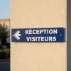 Panneau Réception Visiteurs – Hôtel, Restaurant, Gîte