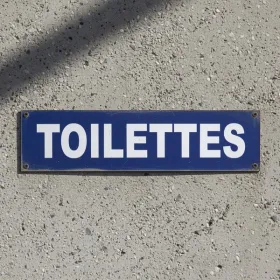 Panneau Toilettes aluminium pictogramme WC