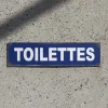 Panneau Toilettes aluminium pictogramme WC