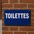 Panneau Toilettes aluminium pictogramme WC