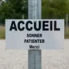 Panneau Accueil sonnez patientez merci – Panneau bureau