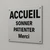 Panneau Accueil sonnez patientez merci – Panneau bureau