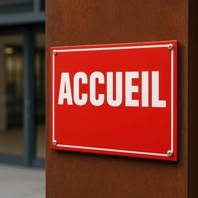 Panneau signalétique Accueil entreprise intérieur extérieur
