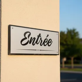 Panneau Entrée & Plaque de Portail Aluminium | Signalétique Extérieure