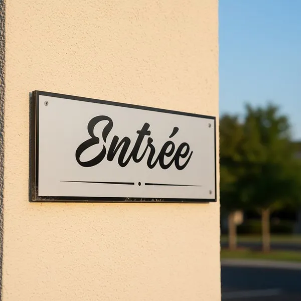 Panneau Entrée & Plaque de Portail Aluminium | Signalétique Extérieure