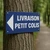 Panneau Livraison Petit Colis Flèche Gauche PVC – Parking