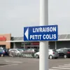 Panneau Livraison Petit Colis Flèche Gauche PVC – Parking