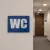 Panneau WC Unisexe Pictogramme - Signalétique Toilettes Intérieur