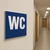 Panneau WC Unisexe Pictogramme - Signalétique Toilettes Intérieur