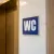 Panneau WC Unisexe Pictogramme - Signalétique Toilettes Intérieur