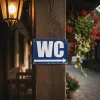 Panneau WC direction droite – Panneau toilettes