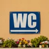 Panneau WC direction droite – Panneau toilettes