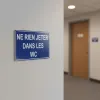 Panneau Ne rien jeter dans les wc – Panneau toilettes