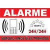 Panneau alarme surveillance électronique-Panneau vidéo surveillance-Panneaux Signalétiques
