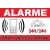 Panneau alarme surveillance électronique-Panneau vidéo surveillance-Panneaux Signalétiques