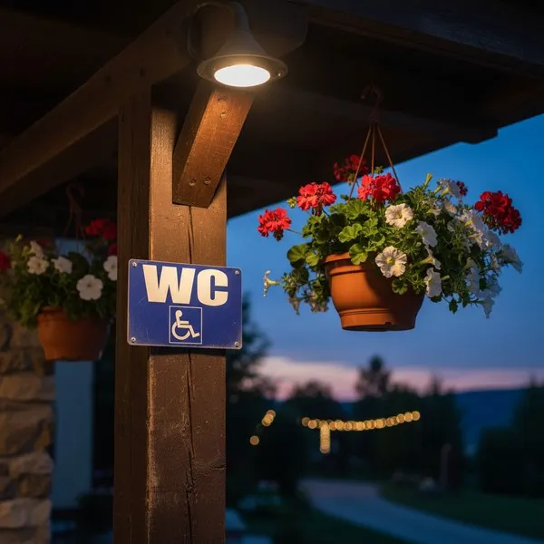 Panneau signalétique WC PMR toilettes accessibles handicapés