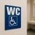 Panneau signalétique WC PMR toilettes accessibles handicapés