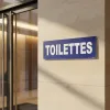 Panneau toilettes signalétique WC homme femme intérieur extérieur
