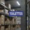 Panneau toilettes signalétique WC homme femme intérieur extérieur