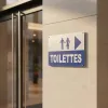Panneau toilettes direction droite – Panneau toilettes