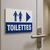 Panneau toilettes direction droite – vue 4