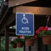 Panneau accès toilettes handicapé – Panneau handicapé - PMR