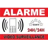 Panneau alarme vidéo surveillance-Panneau vidéo surveillance-Panneaux Signalétiques