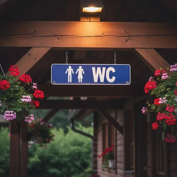 Panneau WC aluminium pour porte – Signalétique toilettes