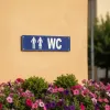 Panneau WC aluminium pour porte – Signalétique toilettes