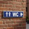 Panneau WC à droite – Panneau hôtel, restaurant, gîte