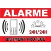 Panneau alarme bâtiment protégé-Panneau vidéo surveillance-Panneaux Signalétiques