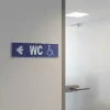 Panneau WC handicapés à gauche – Panneau hôtel, restaurant, gîte