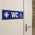 Panneau WC handicapés à gauche – Panneau hôtel, restaurant, gîte