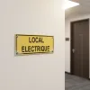 Panneau local électrique signalétique sécurité pour porte ou mur