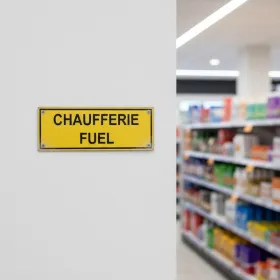 Panneau chaufferie fuel – Panneau local technique
