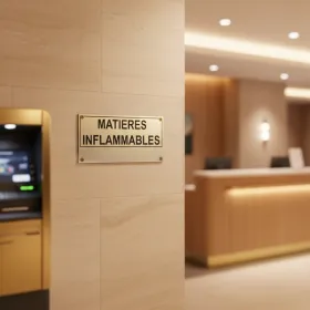 Panneau matières inflammables – Panneau local technique