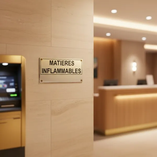 Panneau matières inflammables – Panneau local technique