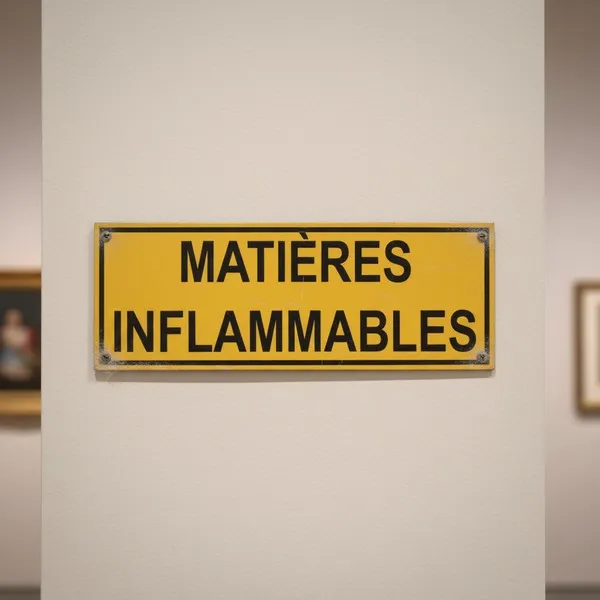 Panneau matières inflammables – Panneau local technique