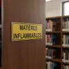 Panneau matières inflammables – Panneau local technique