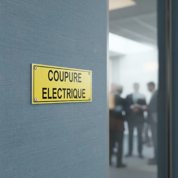 Panneau coupure électrique – Panneau local technique