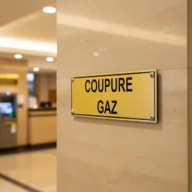 Panneau coupure gaz – Panneau local technique