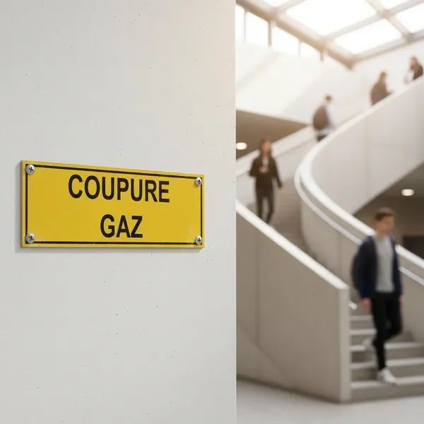 Panneau coupure gaz – Panneau local technique