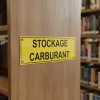 Panneau stockage carburant – Panneau local technique