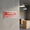 Adhésif local stockage – Autocollant danger et avertissement