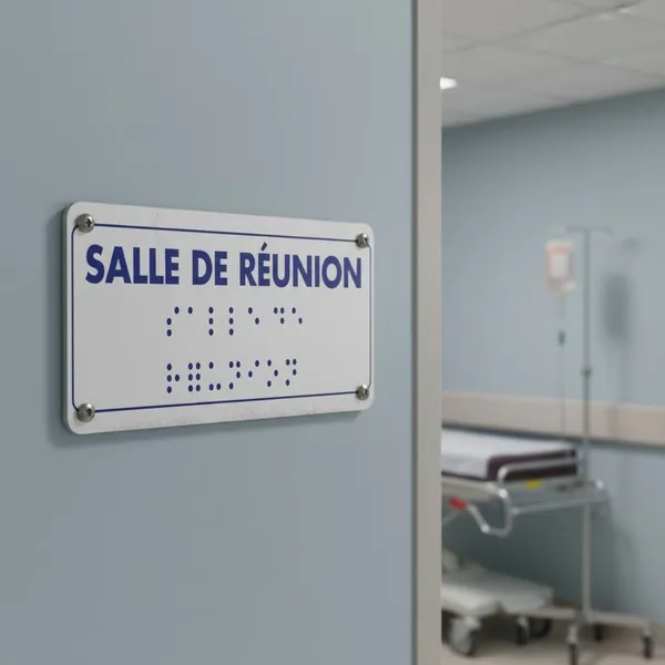 Panneau Salle de réunion braille – Signalétique braille