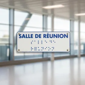 Panneau Salle de réunion braille – Signalétique braille