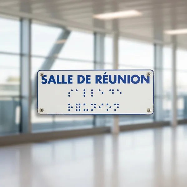 Panneau Salle de réunion braille – Signalétique braille